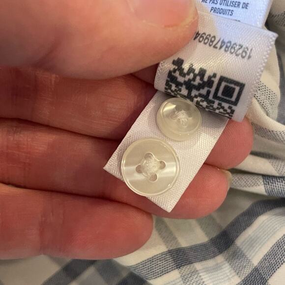 Bonobos Grey/Blue Check Button Down Slim Fit Shirt XL - Picture 6 of 8